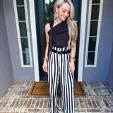Vogue Moment Striped Belted Trousers