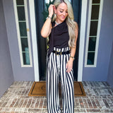 Vogue Moment Striped Belted Trousers