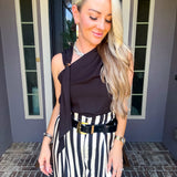 City Lights Gold Detail Top