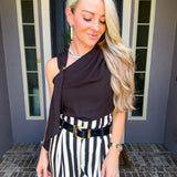 City Lights Gold Detail Top