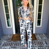 Cover Story Newspaper Print Pants