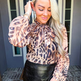 Feline Fine Leopard Blouse