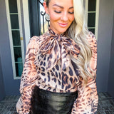 Feline Fine Leopard Blouse