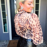 Feline Fine Leopard Blouse