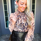 Feline Fine Leopard Blouse