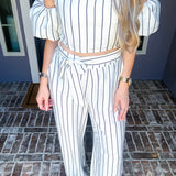 Manhattan Muse Pinstripe Pants
