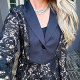 Luxury List Lace Blazer