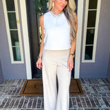 Luxe Intentions Rose Top - White