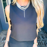 Luxe Intentions Rose Top - Black