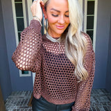 The Glow Up Shimmer Knit Top