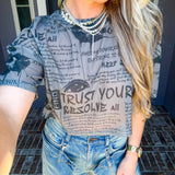 Front Page Babe, Newspaper Print Top