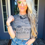 Front Page Babe, Newspaper Print Top