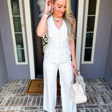 Manhattan Chic Pinstripe Vest