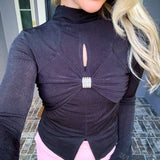 The Starlet Mesh Top - Black