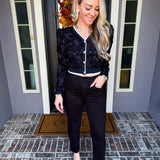 Glam Assassin Rose Top - Black