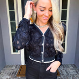 Glam Assassin Rose Top - Black