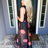 Parisian Garden Sheer Overlay Pants