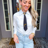 Icon Energy Poplin Blouse W/Tie