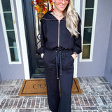 Luxe Layover Wide Leg Jogger Pants