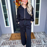 Luxe Layover Wide Leg Jogger Pants