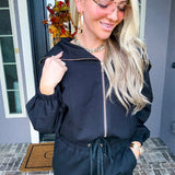 Luxe Layover Oversized Collar Jacket