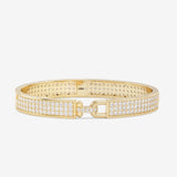 Ashley Malibu Lock Cuff 9mm - Gold