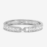 Ashley Melrose Lock Cuff 9mm - Silver