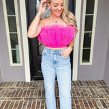 Sweet On You Tulle Top - Pink