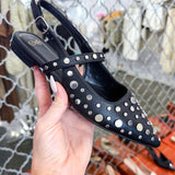 Iris Studded Flat