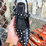 Iris Studded Flat
