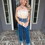 Sweet On You Tulle Top - Cream