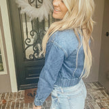 Sherpa Collar Denim Jacket